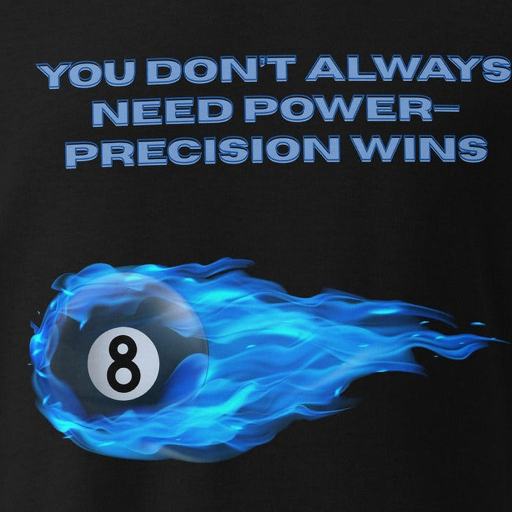 Close-up of the Precision Wins Tee print by 7 Stage Streetwear