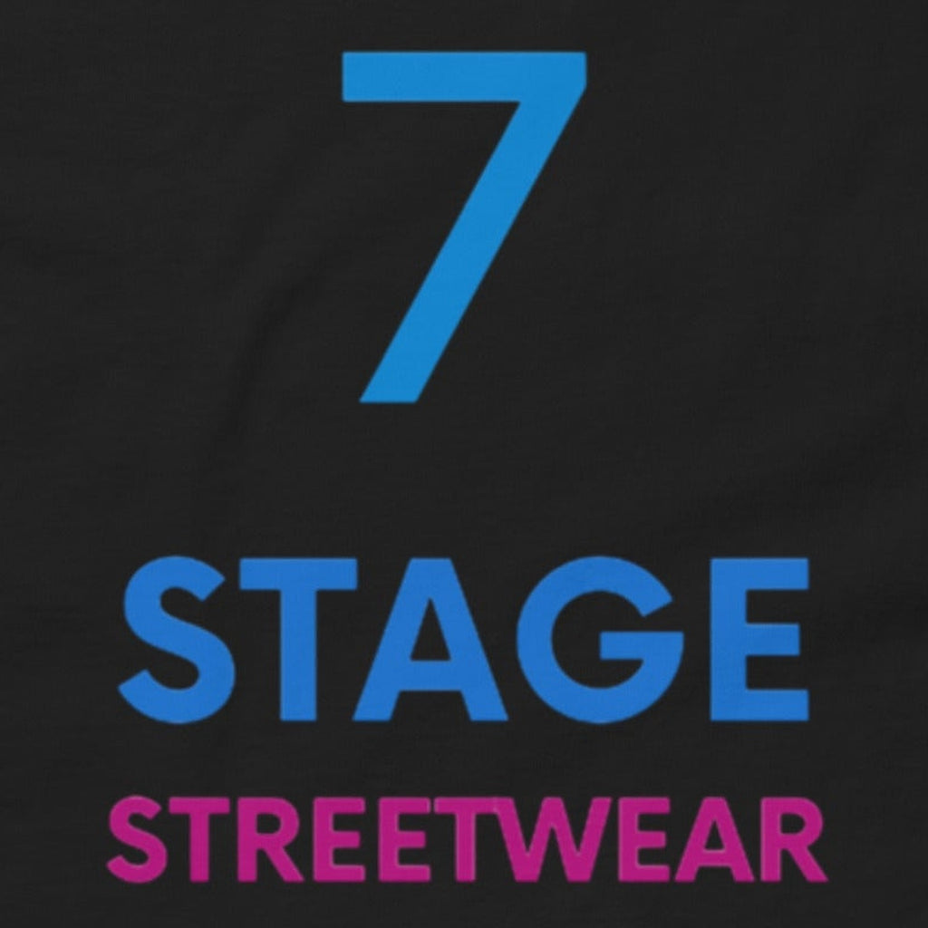 Close-up of the 7 Stage Streetwear Tee print by 7 Stage Streetwear
