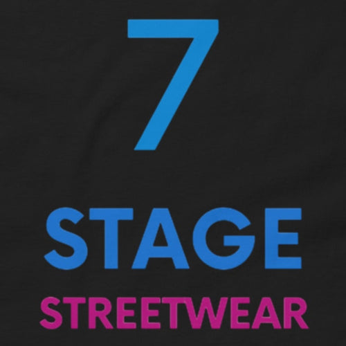 Close-up of the 7 Stage Streetwear Tee print by 7 Stage Streetwear