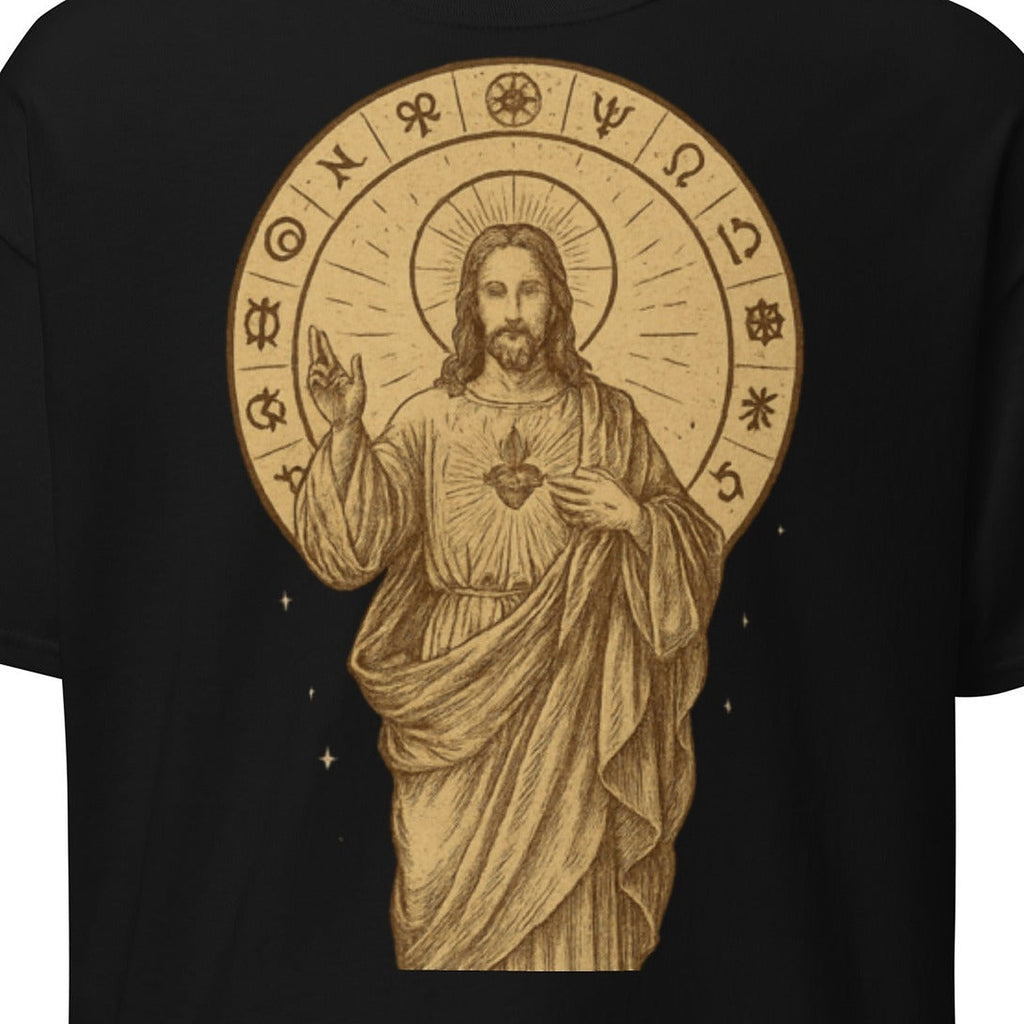 Close-up of the Jesus Graphic Tee print by 7 Stage Streetwear
