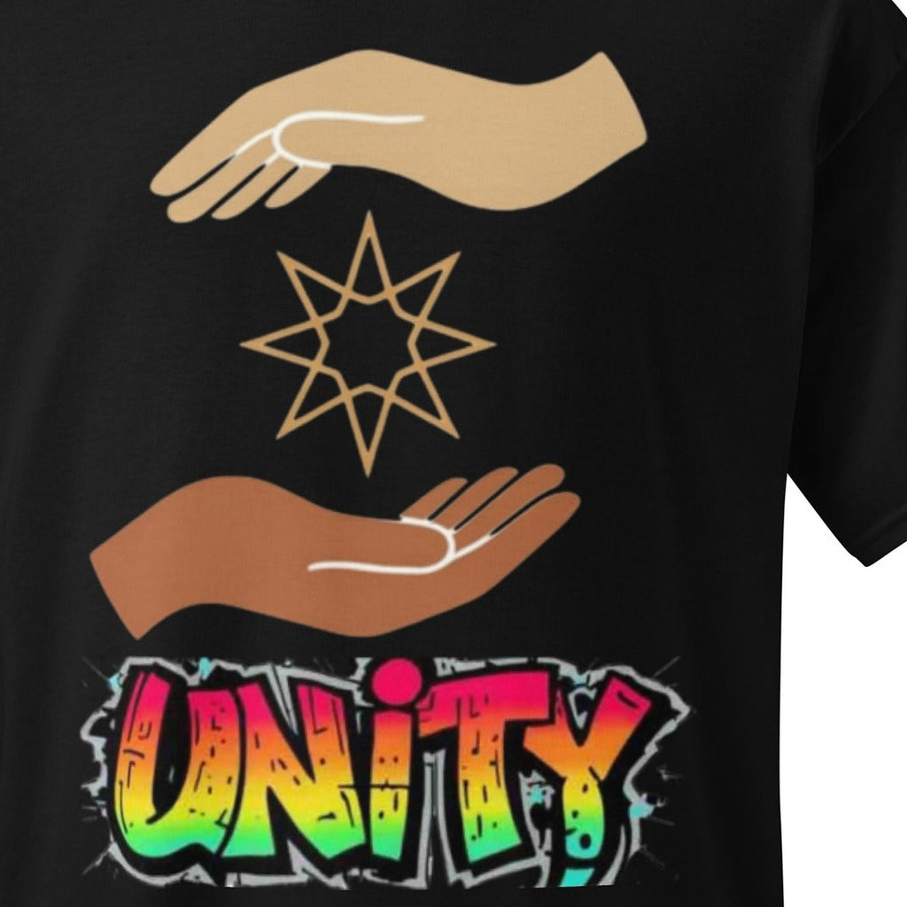 Close-up of the Unity Graphic Tee print by 7 Stage Streetwear