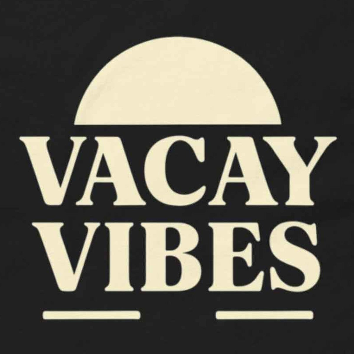 Close-up of the Vacay Vibes Tee print by 7 Stage Streetwear