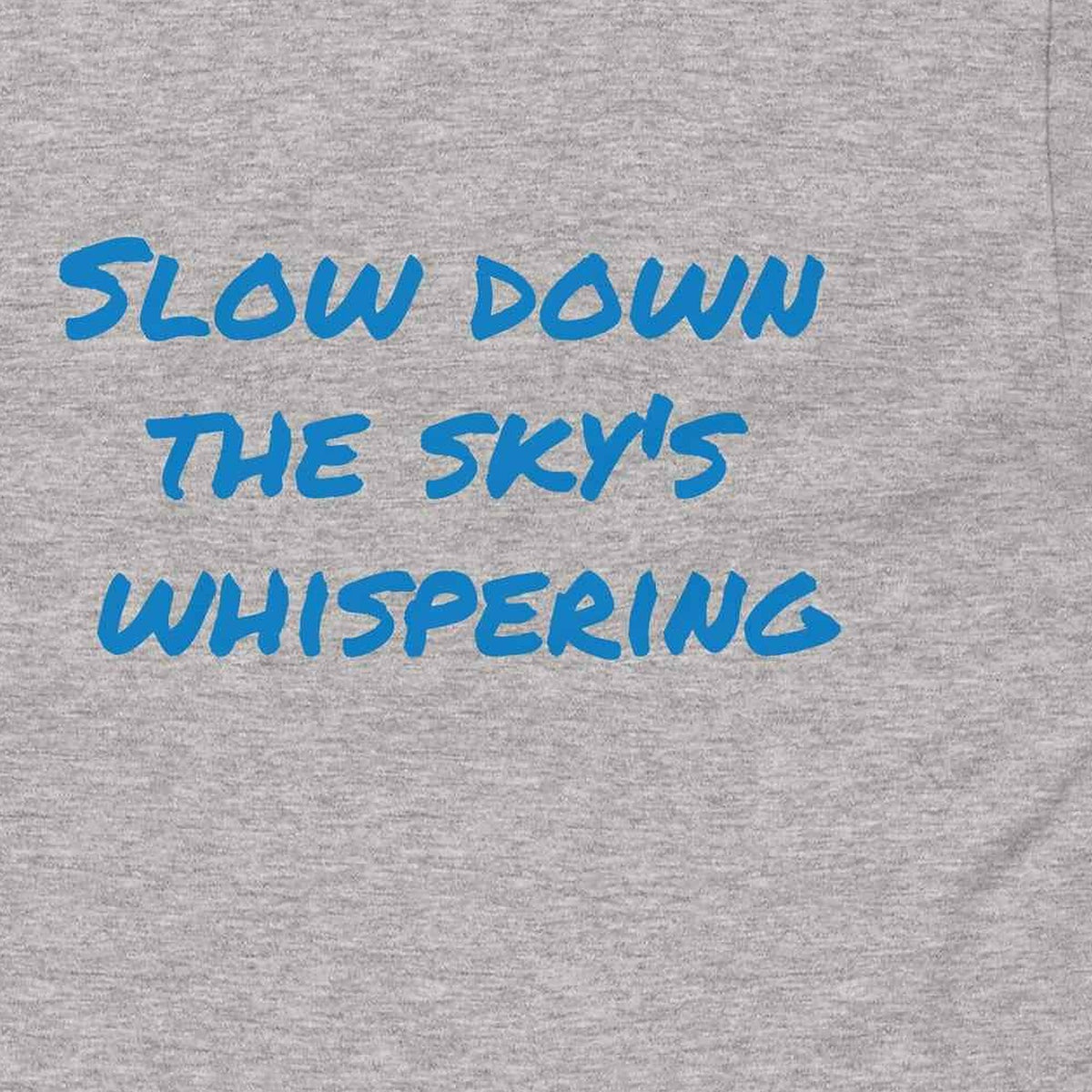 Close-up of the Slow Down the Sky Graphic Tee print by 7 Stage Streetwear