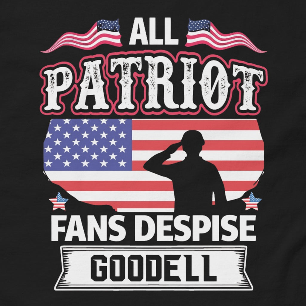 Close-up of the Fans Despise Goodell Shirt print by 7 Stage Streetwear