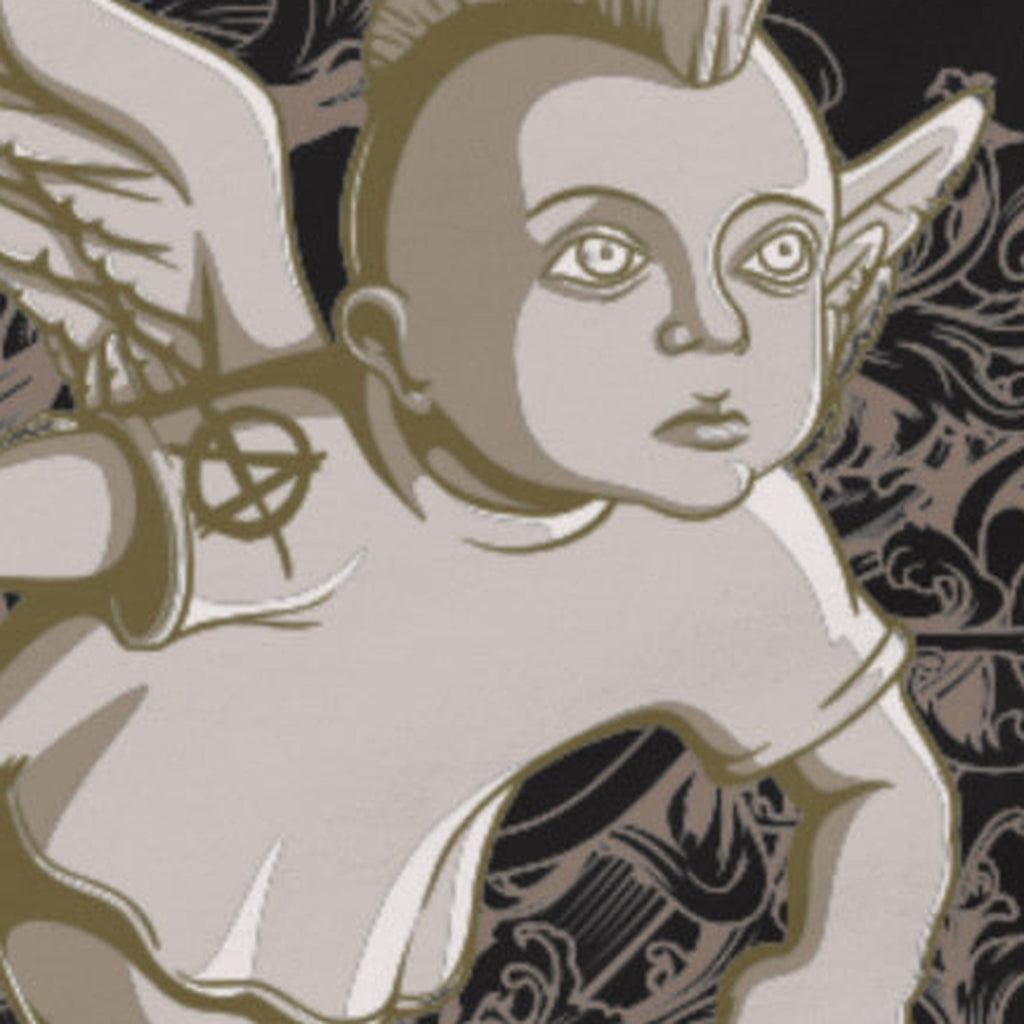 Close-up of the Anarchy Graphic Tee print by 7 Stage Streetwear