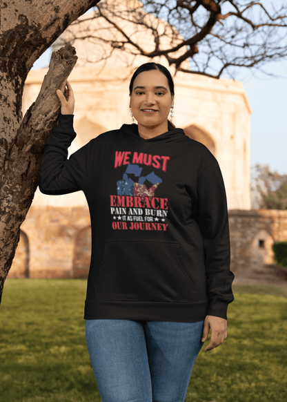Embrace Pain motivational hoodie
