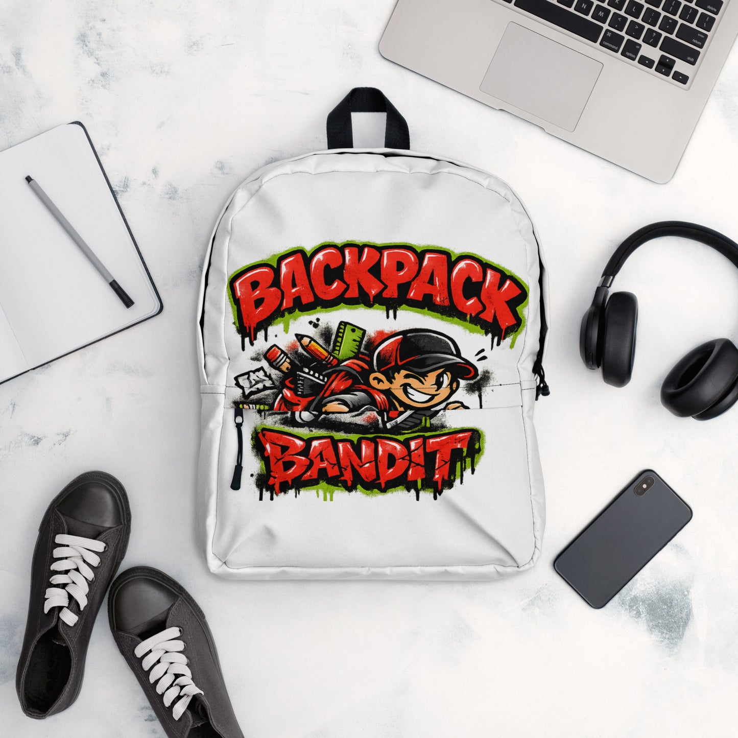 Back Pack Bandit Graphic Backpack by 7 Stage Streetwear