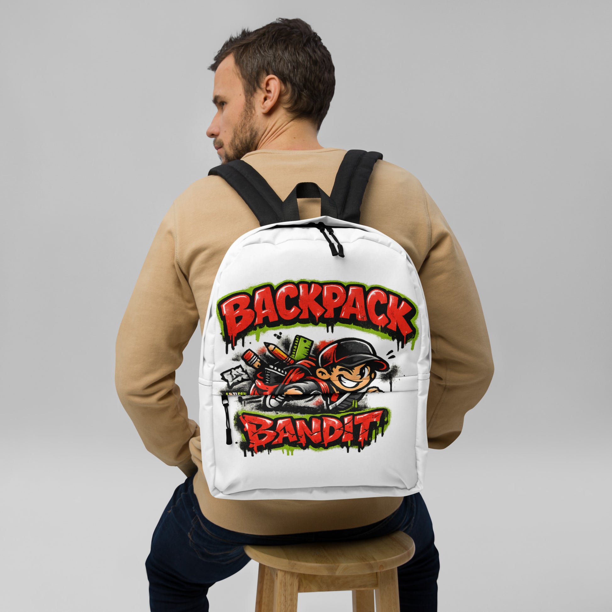 Back Pack Bandit Graphic Backpack by 7 Stage Streetwear