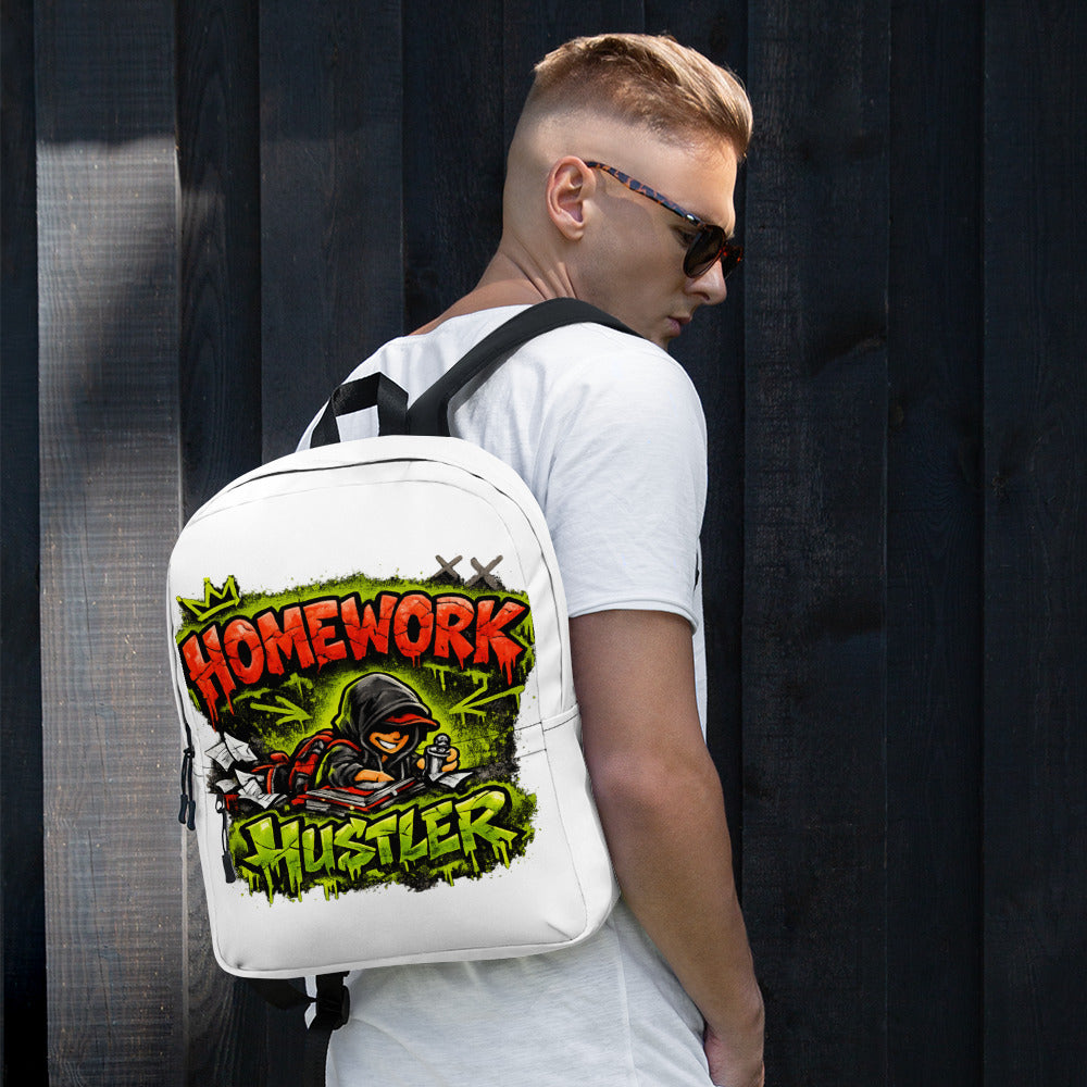 Home Work Hustler Graphic Backpack by 7 Stage Streetwear