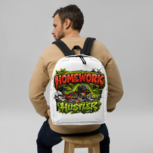 Home Work Hustler Graphic Backpack by 7 Stage Streetwear