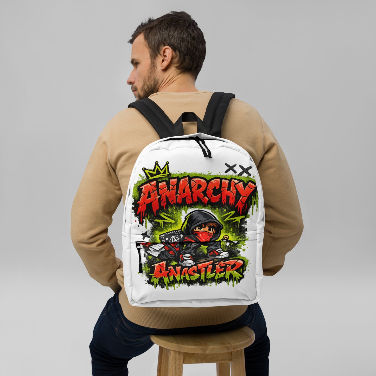 Anarchy Anastler Graphic Backpack by 7 Stage Streetwear