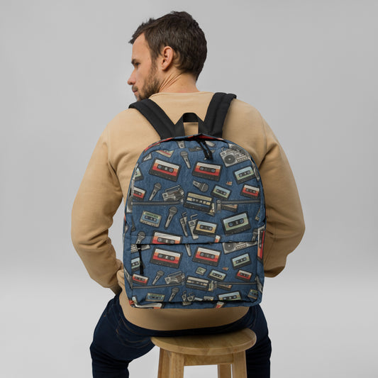 Music Graphic Backpack by 7 Stage Streetwear