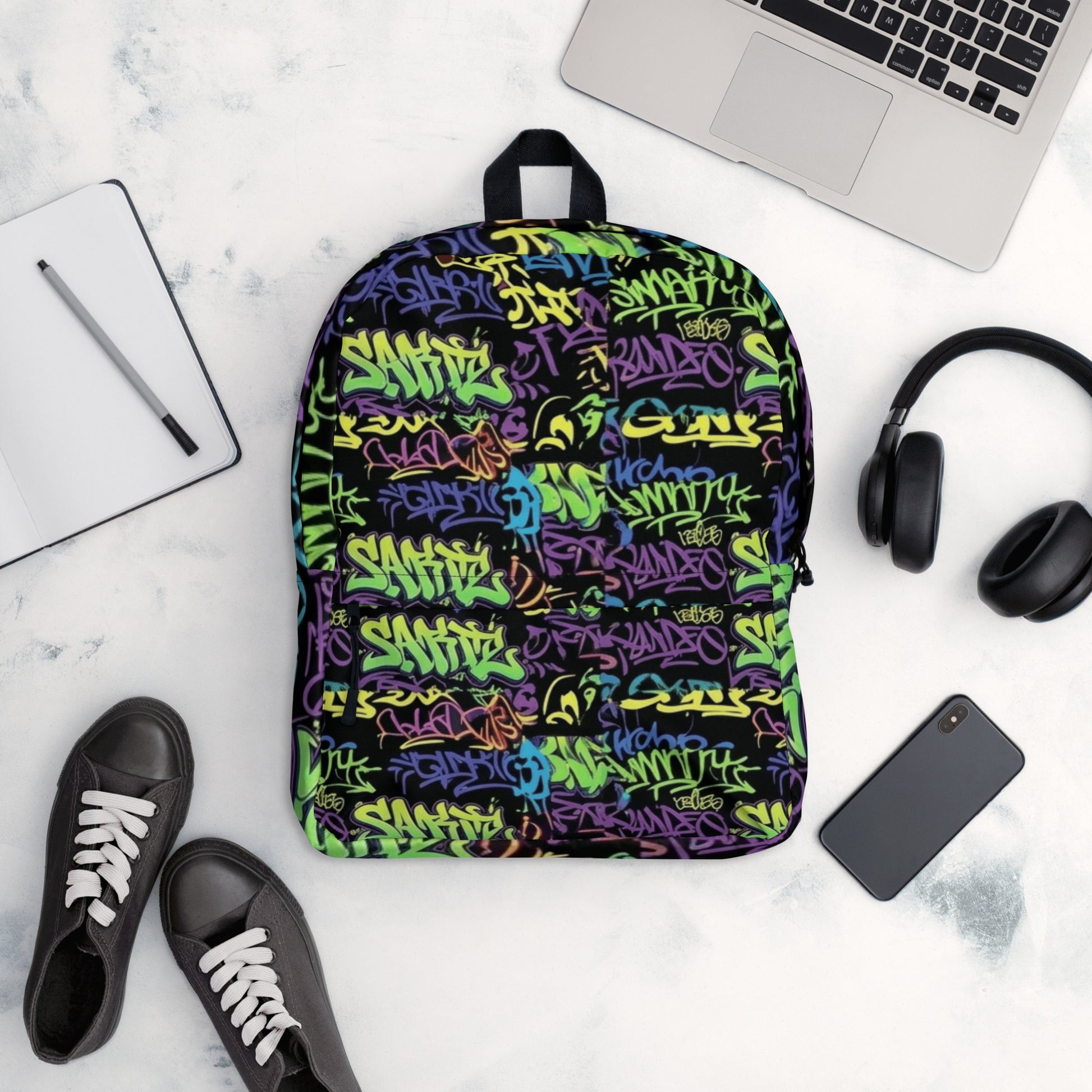Street Art Graphic Backpack by 7 Stage Streetwear