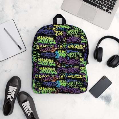 Street Art Graphic Backpack by 7 Stage Streetwear