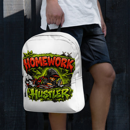 Home Work Hustler Graphic Backpack by 7 Stage Streetwear