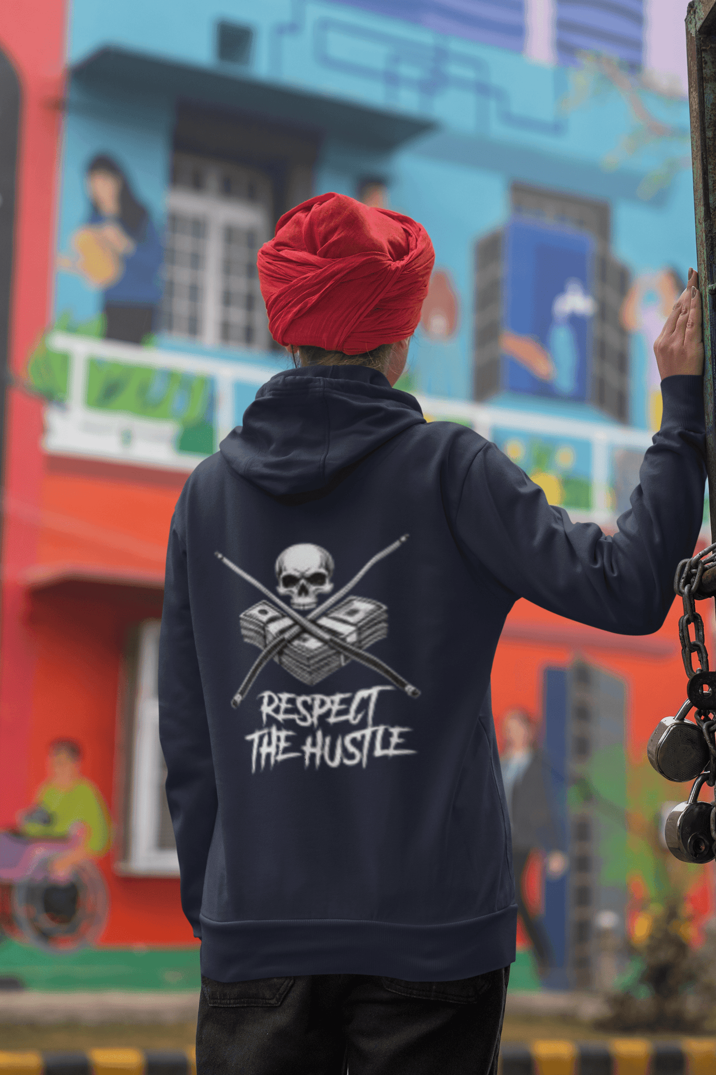 Respect the Hustle motivational hoodie
