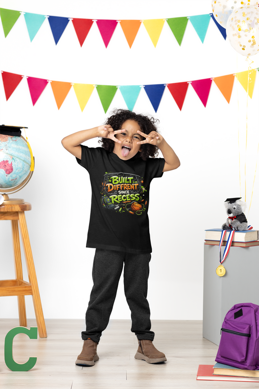 Built Different Since Recess Kids T-Shirt by 7 Stage Streetwear