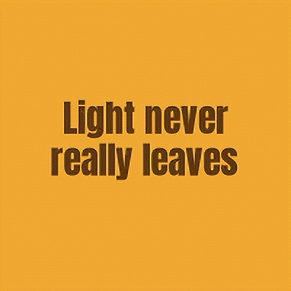 Light Never Leaves inspirational graphic tee
