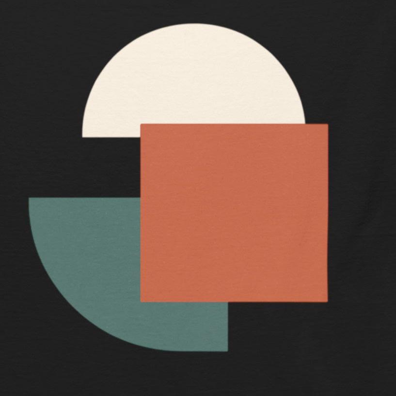 Geometric streetwear graphic tee