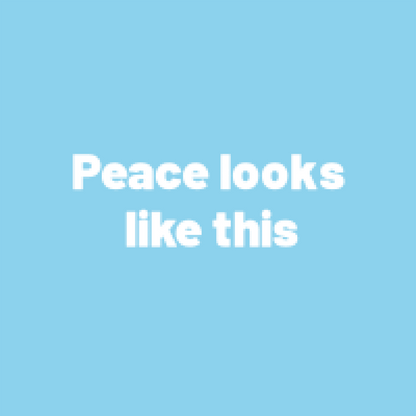 Peace inspirational graphic tee