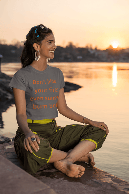 Sunset inspirational graphic tee