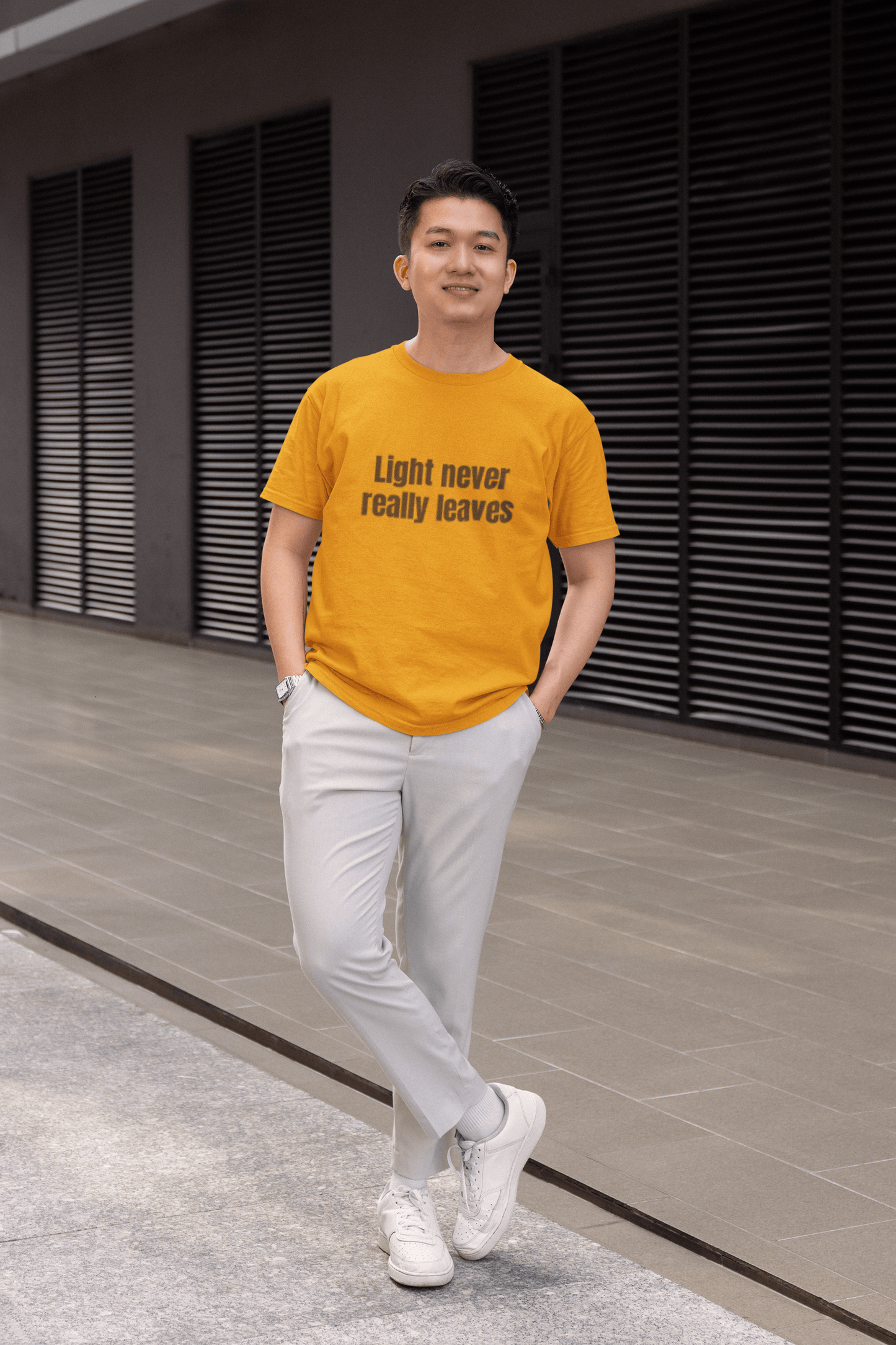 Light Never Leaves inspirational graphic tee