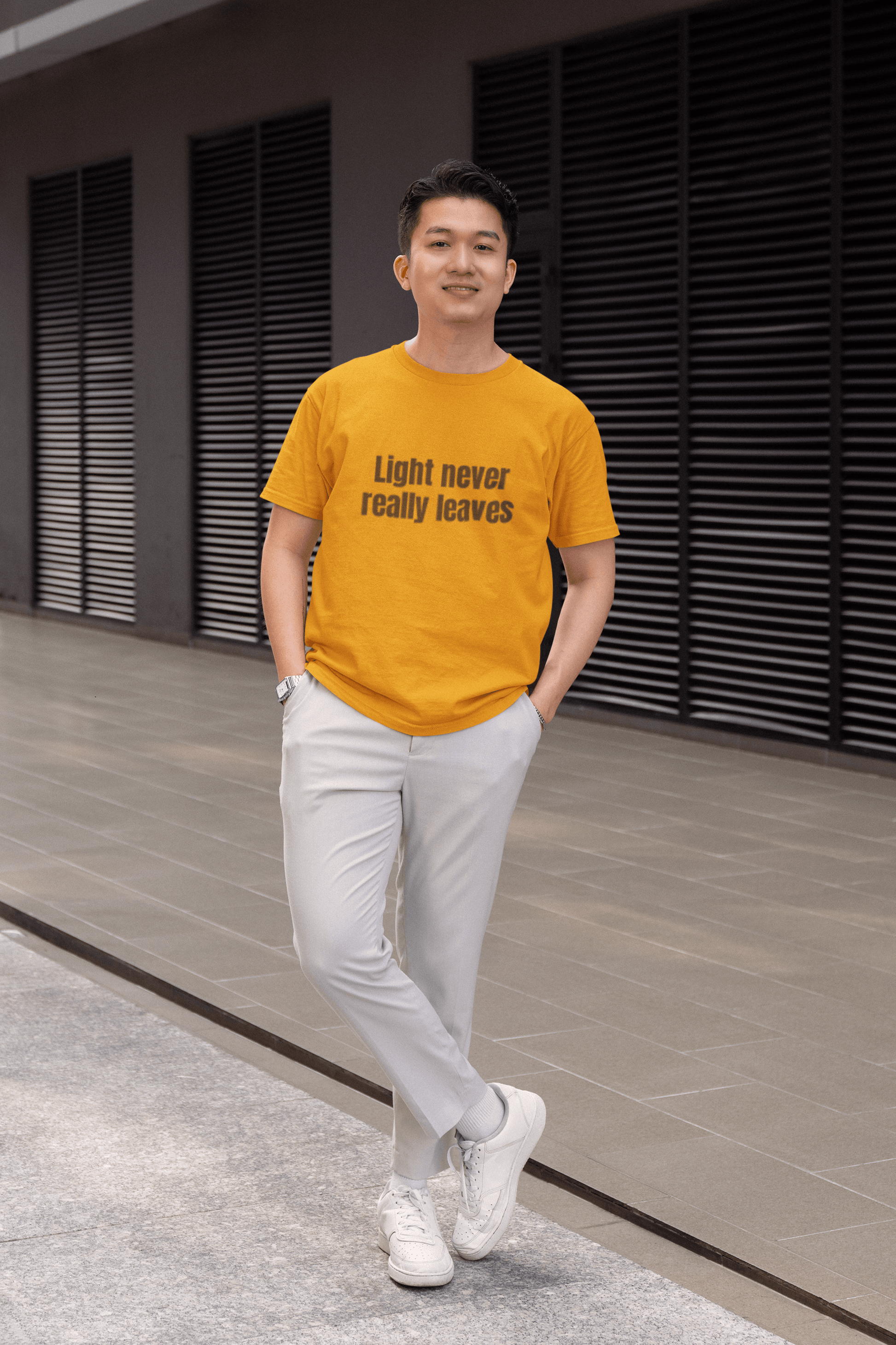 Light Never Leaves inspirational graphic tee