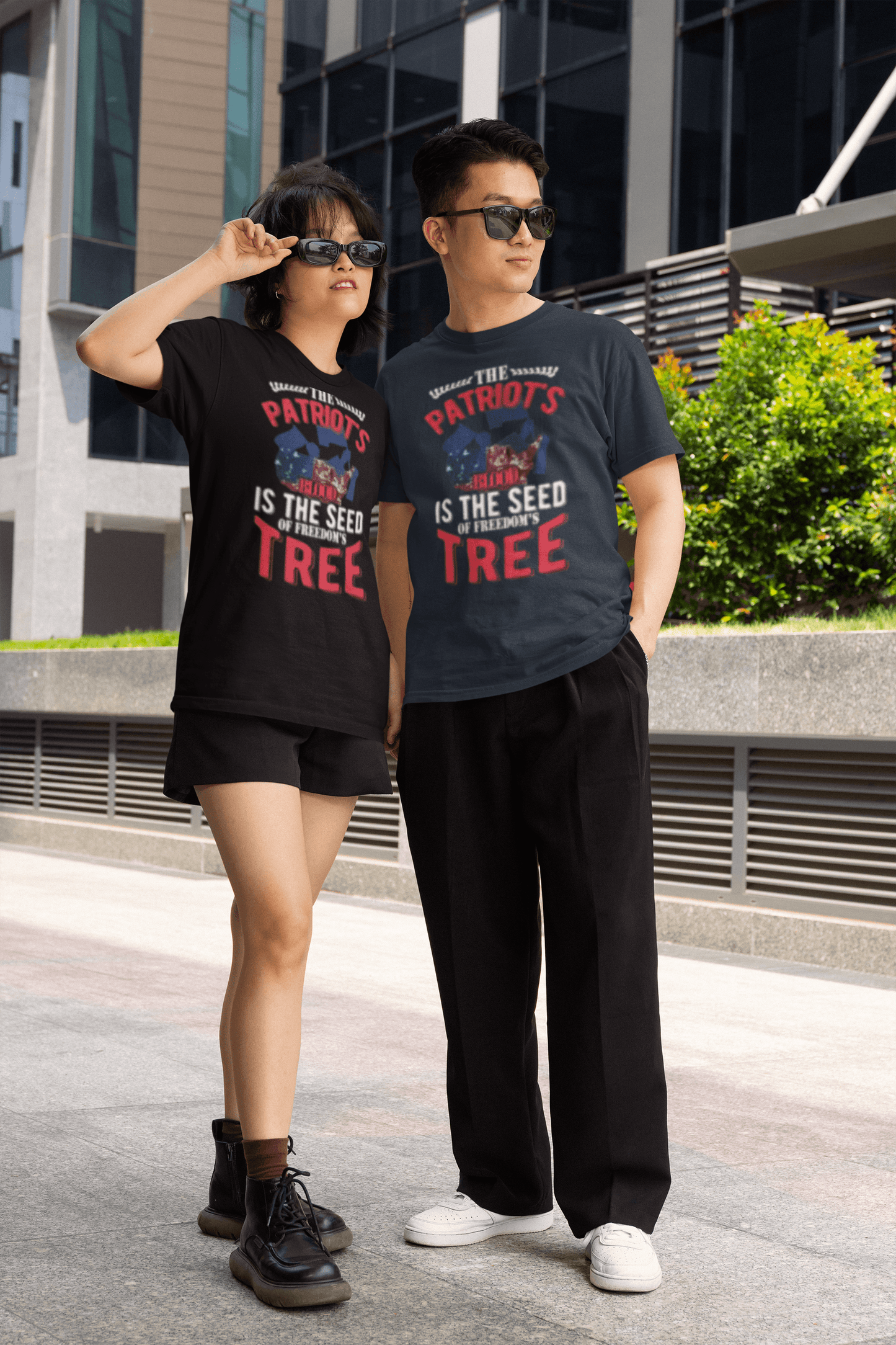 Patriot's Blood Freedom Tree patriotic graphic tee