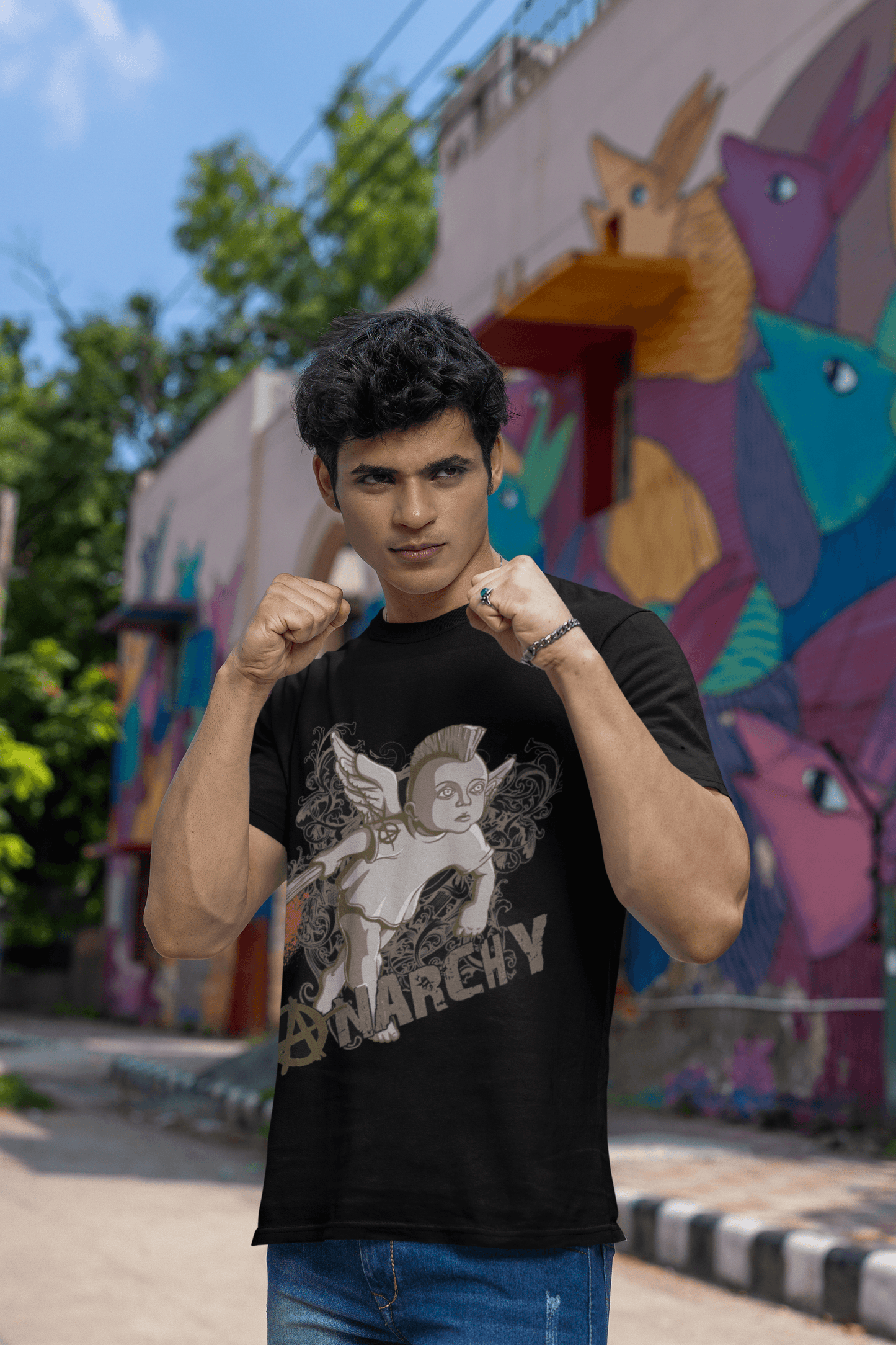 Anarchy streetwear graphic tee