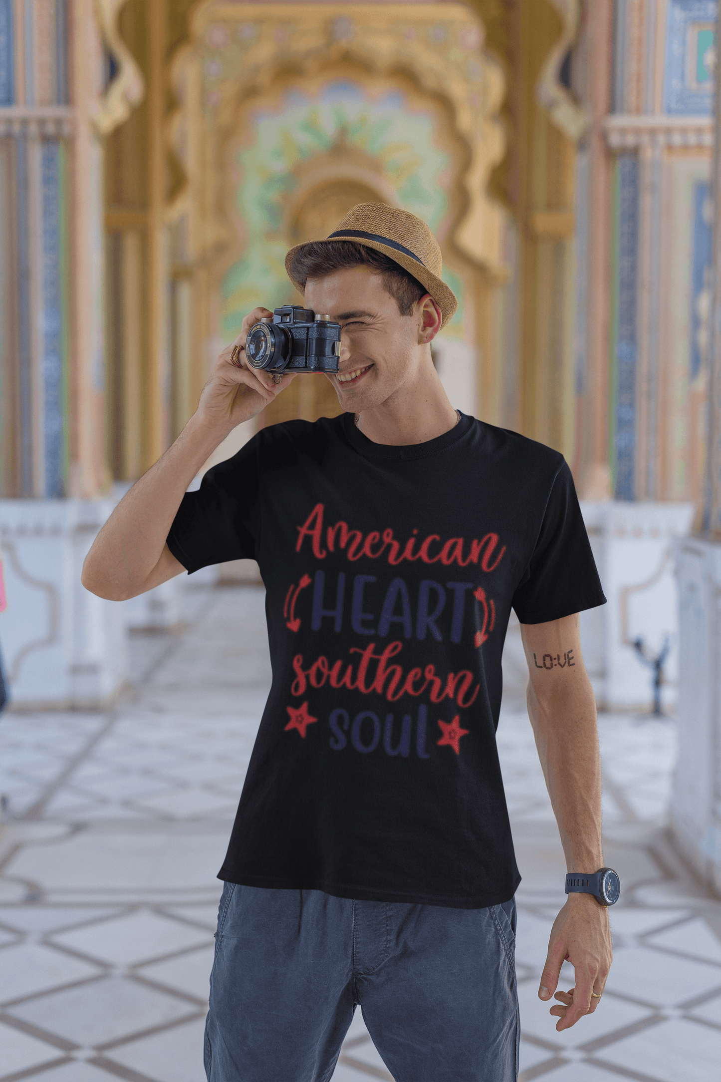 Southern Heritage patriotic graphic tee