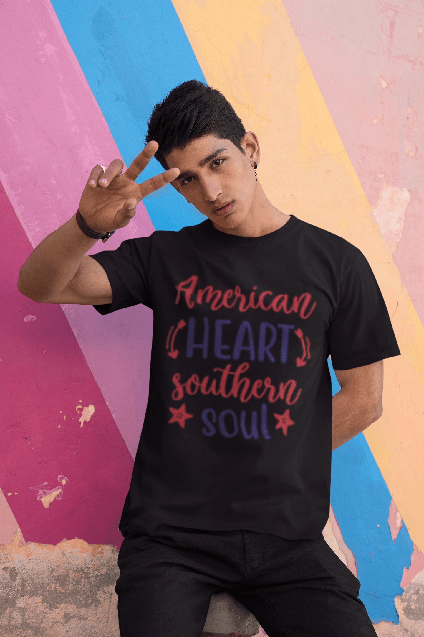 Southern Heritage patriotic graphic tee
