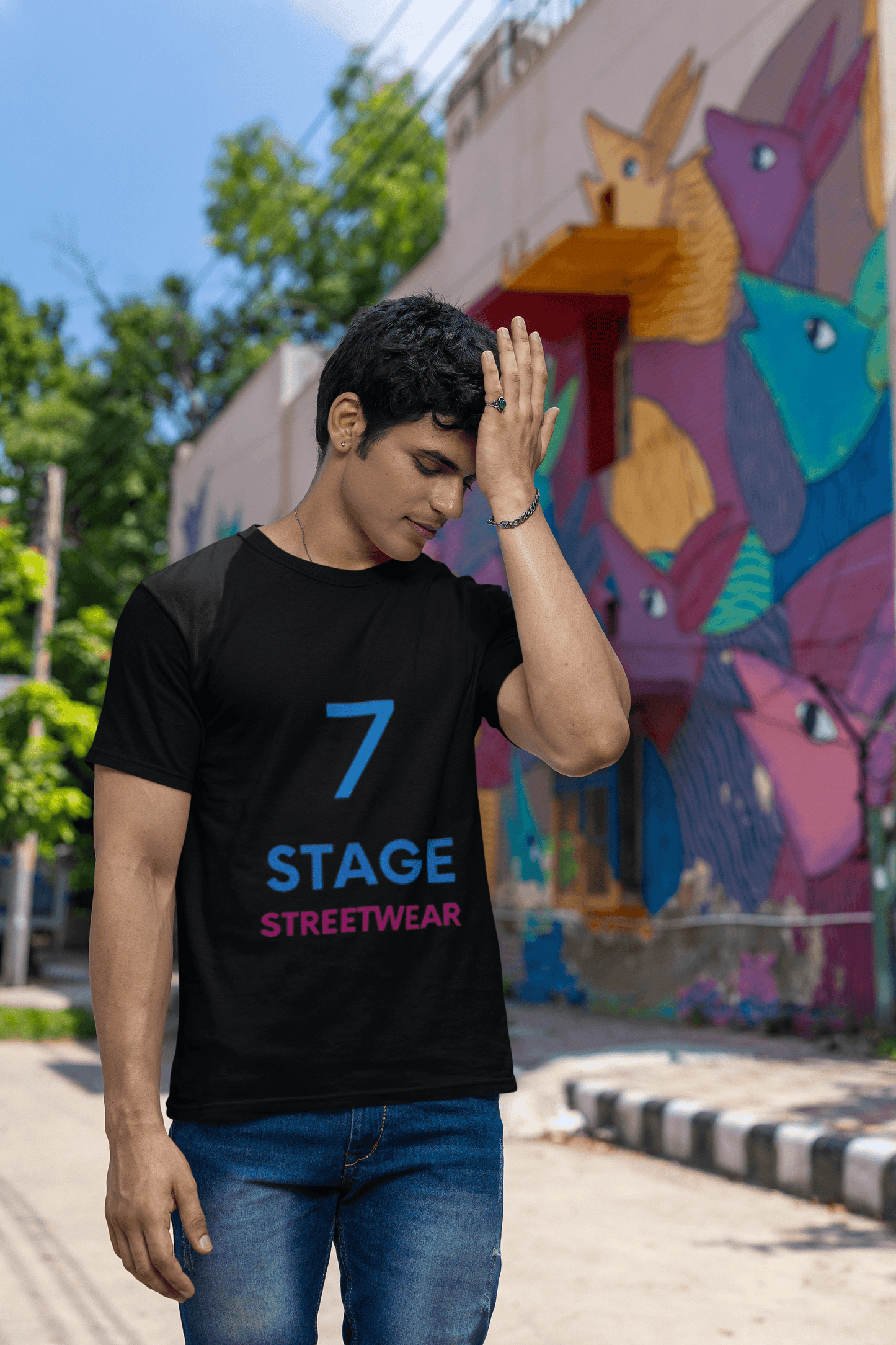 7 Stage Streetwear graphic teet