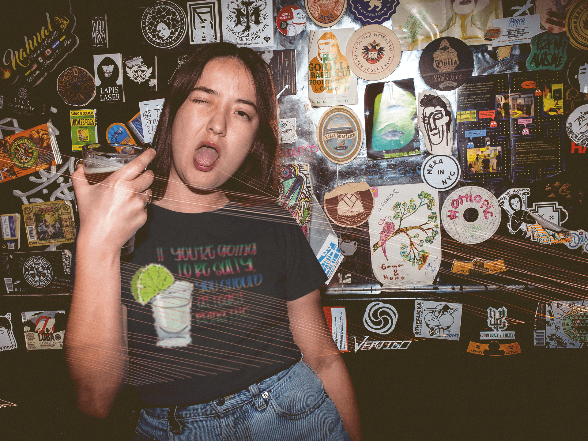 Tequila Too Salty funny graphic tee