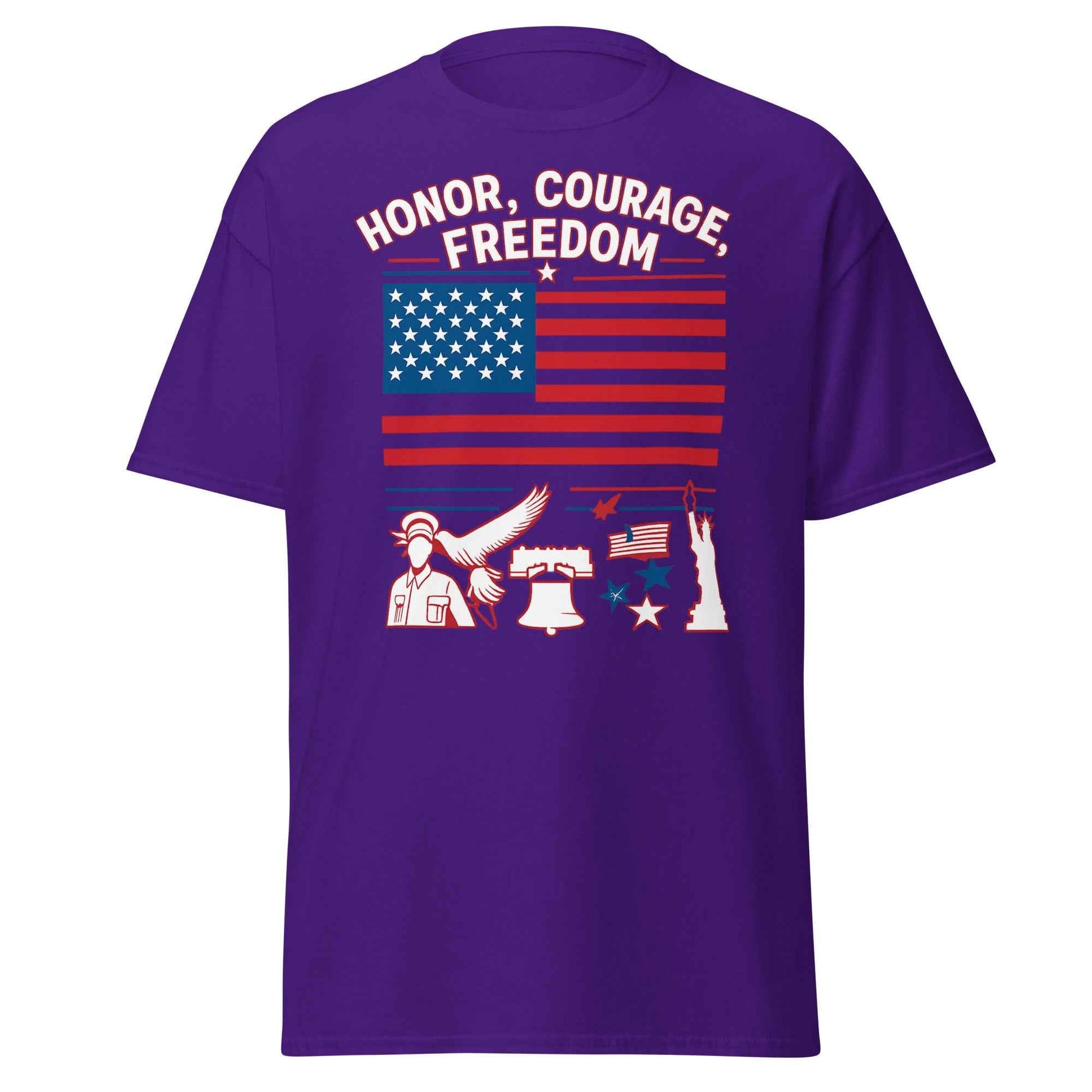 Honor Courage Freedom Streetwear T-Shirt for the Brave and Bold - 7 Stage Streetwear