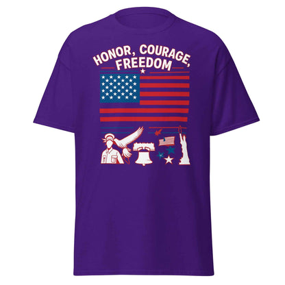 Honor Courage Freedom Streetwear T-Shirt for the Brave and Bold - 7 Stage Streetwear