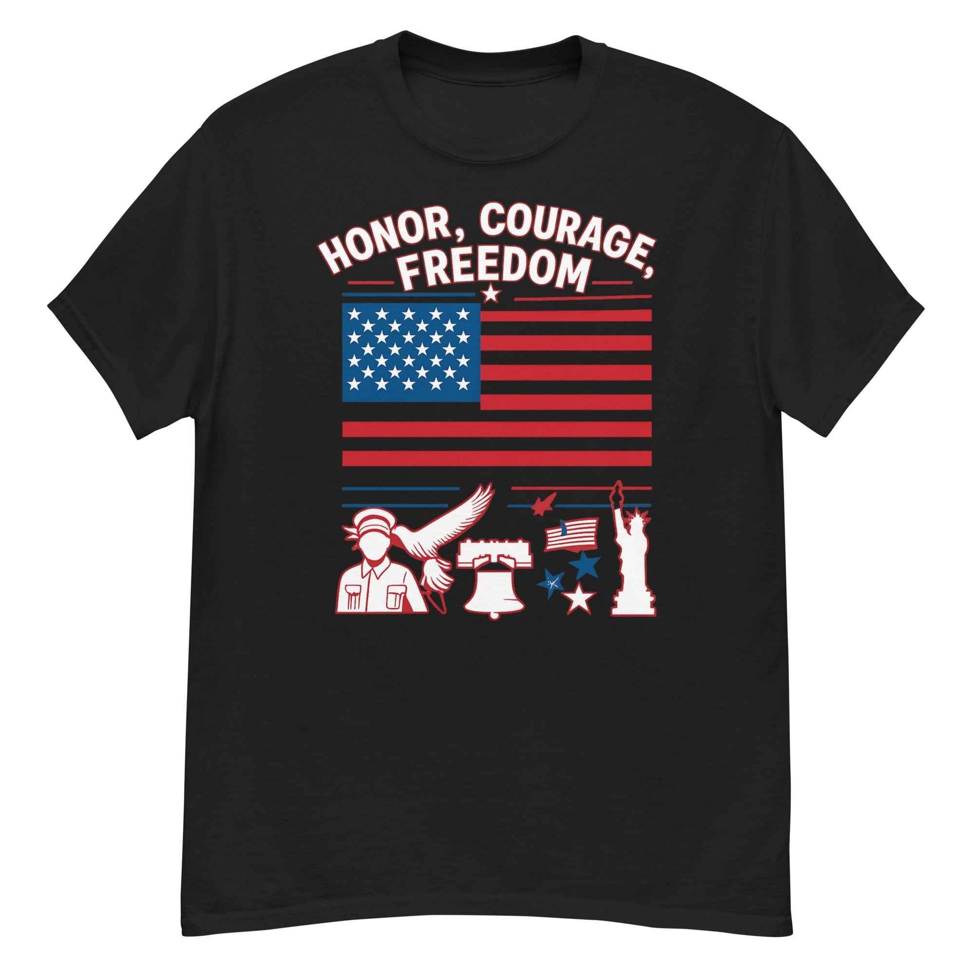 Honor Courage Freedom Streetwear T-Shirt for the Brave and Bold - 7 Stage Streetwear