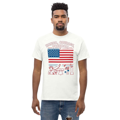 Honor Courage Freedom Streetwear T-Shirt for the Brave and Bold - 7 Stage Streetwear