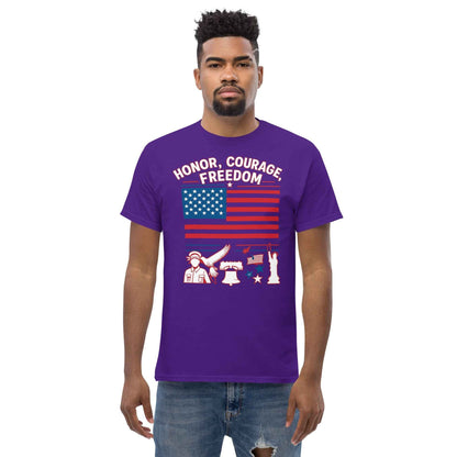 Honor Courage Freedom Streetwear T-Shirt for the Brave and Bold - 7 Stage Streetwear