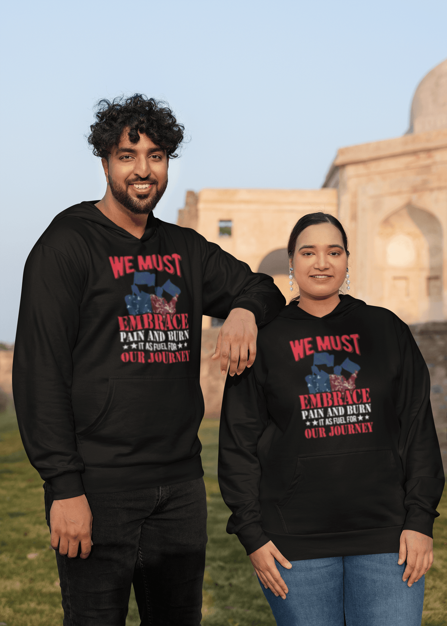 Embrace Pain motivational hoodie