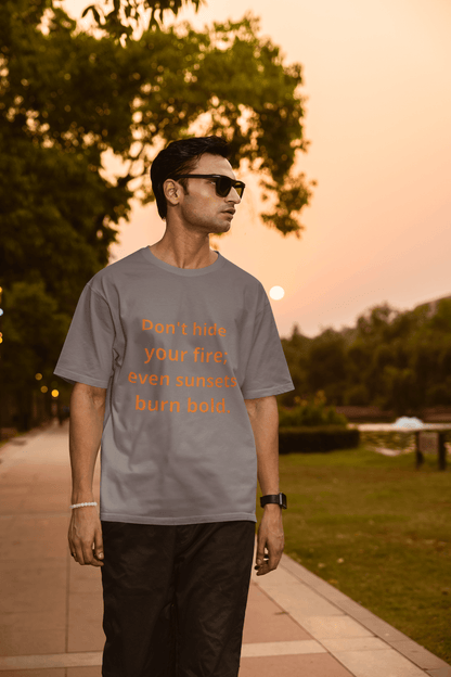 Sunset inspirational graphic tee