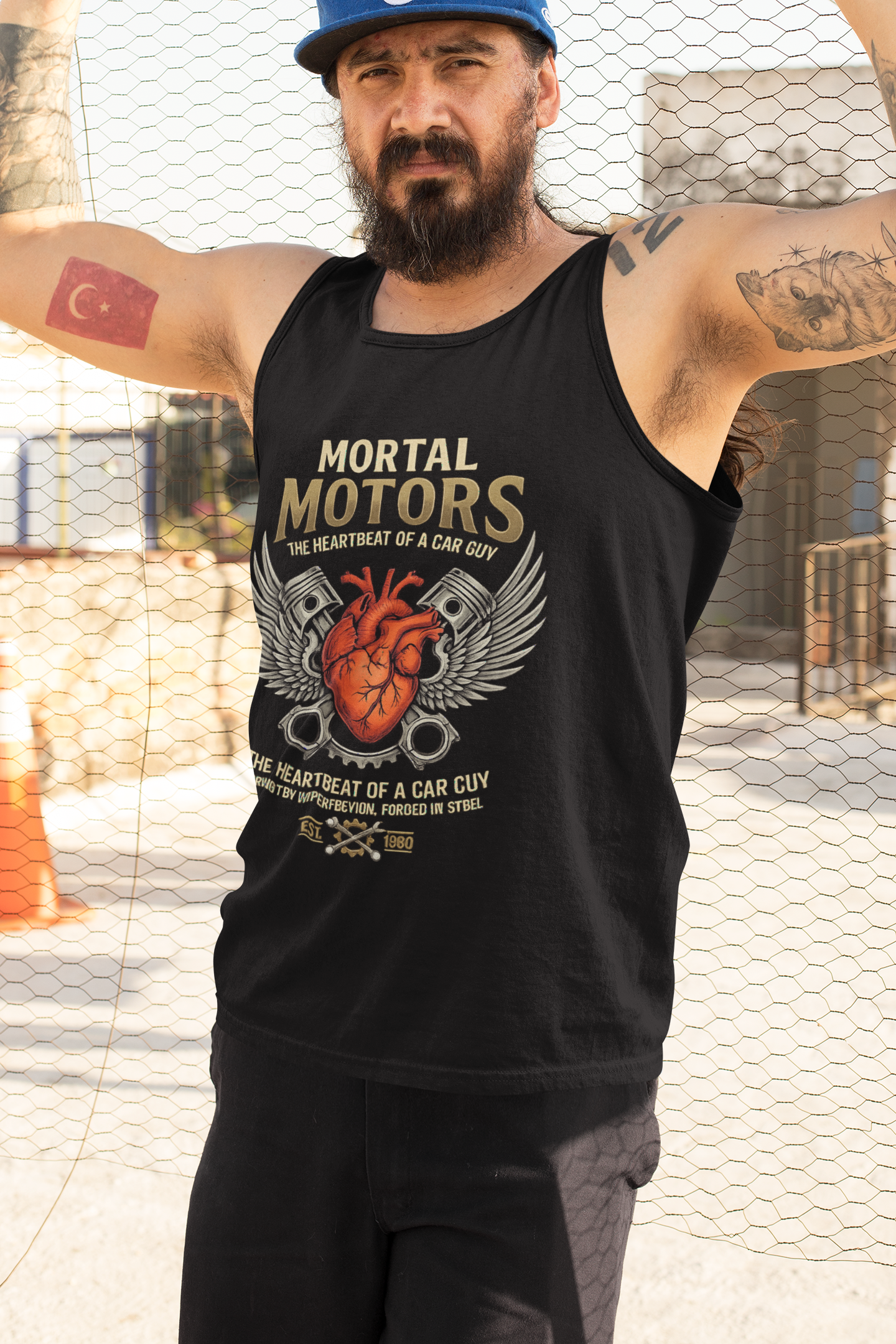 Heartbeat of a Car Guy Tank Top/7 Stage Streetwear