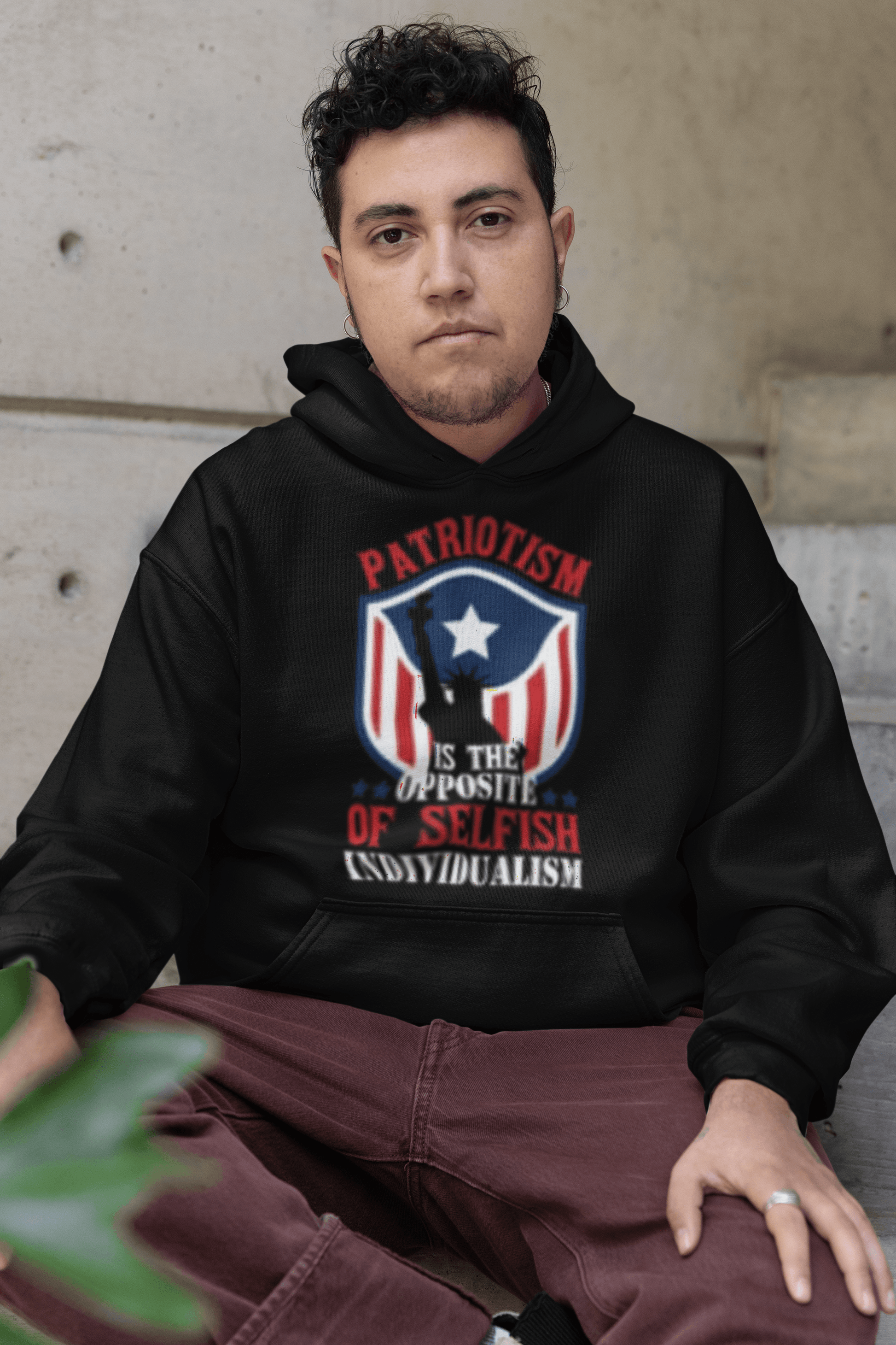Selfish Individualism graphic hoodie