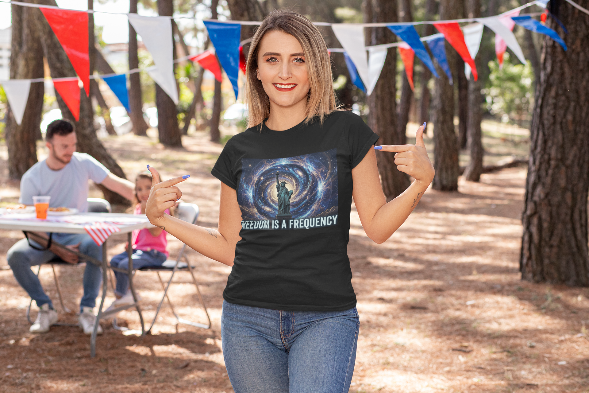 Freedom is a Frequency T-shirt/ 7 Stage Streetwear