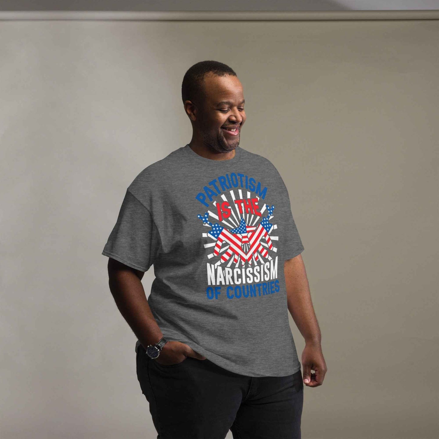 Narcissism of Countries Streetwear T Shirt - Unique Graphic Tee for Global Pride - 7 Stage Streetwear