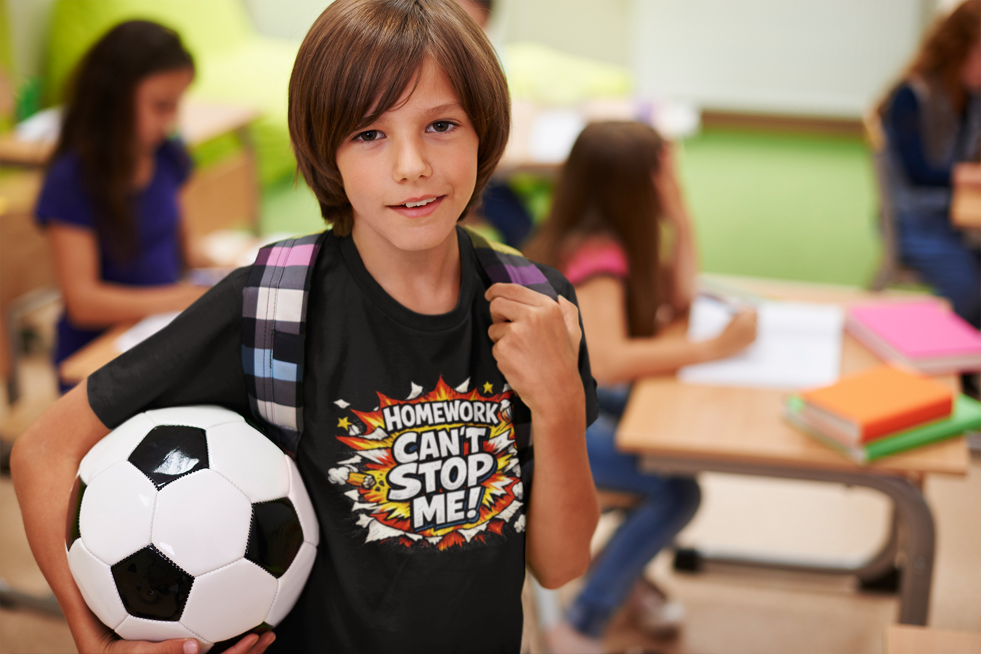 Homework Can’t Stop Me Kids T-Shirt by 7 Stage Streetwear
