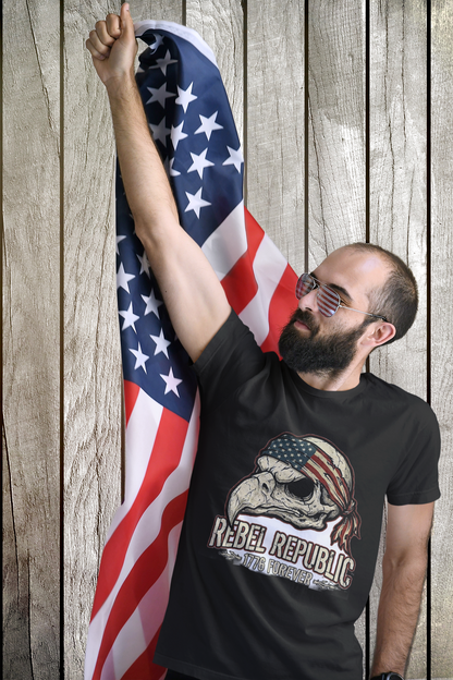 Rebel Republic patriotic rebellion graphic tee by 7 Stage Streetwear