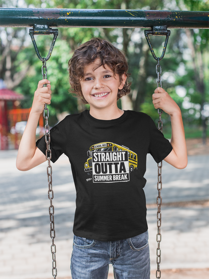 Straight Outta Summer Break Kids T-Shirt by 7 Stage Streetwear