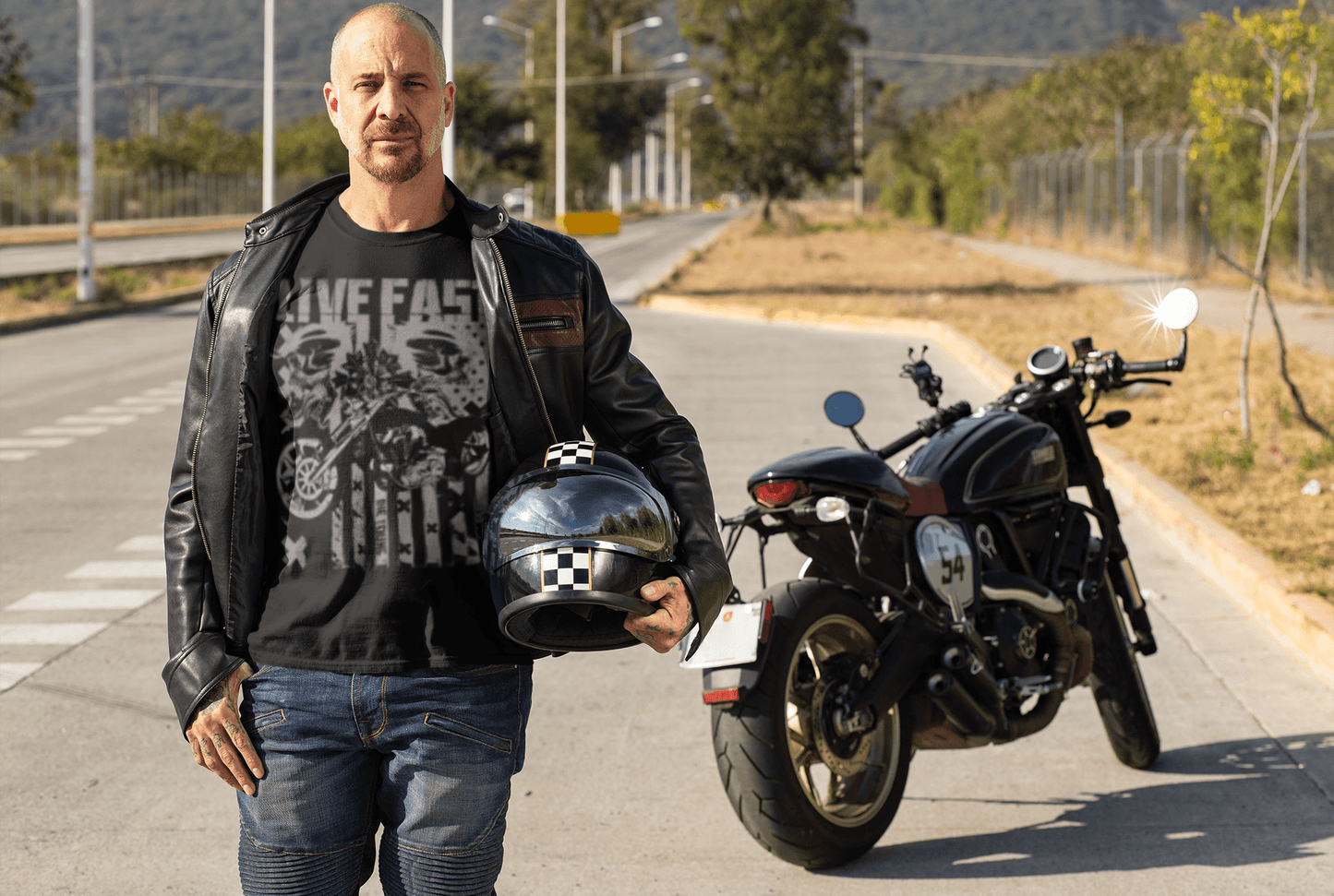 Live Fast graphic tee