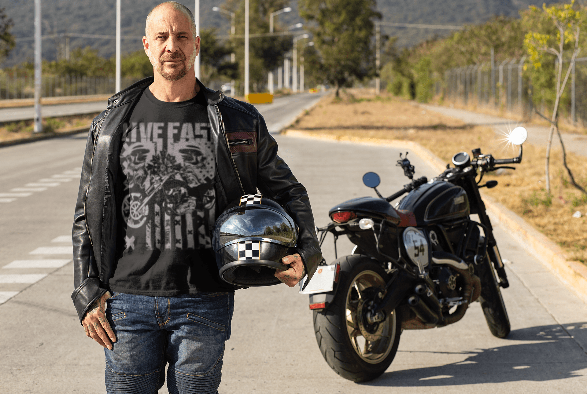 Live Fast graphic tee