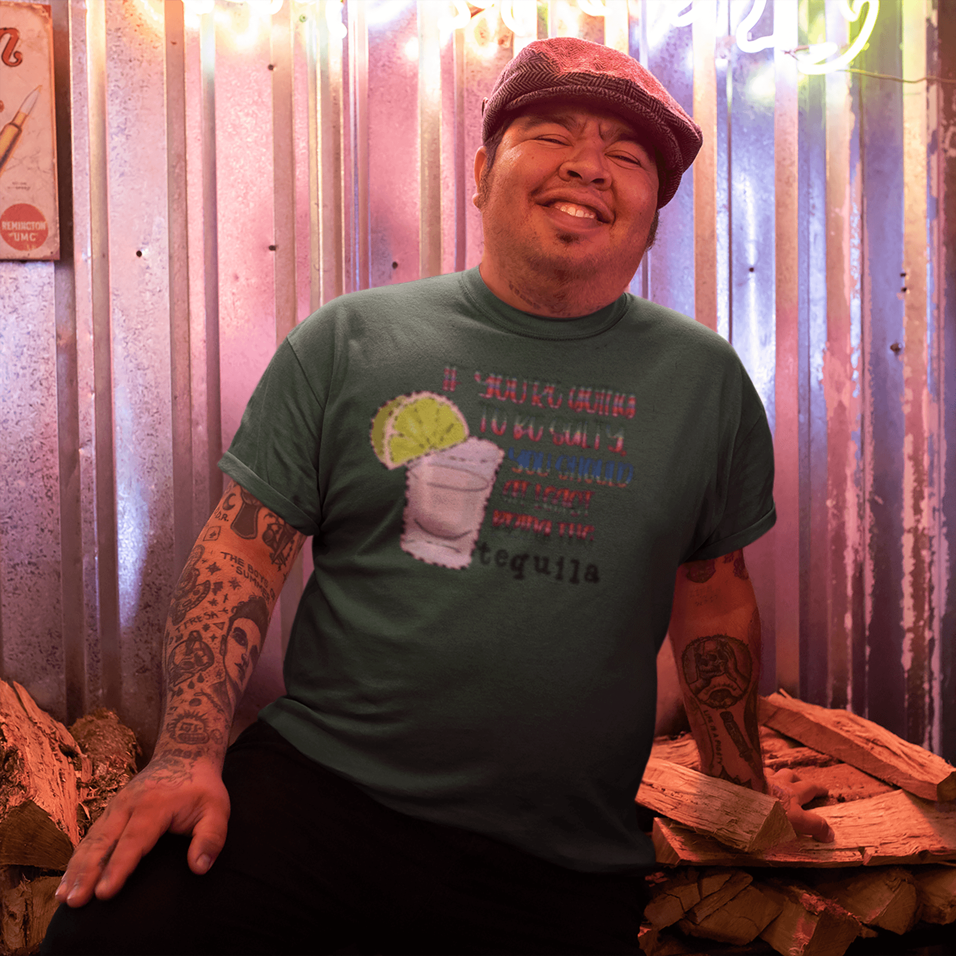 Tequila Too Salty funny graphic tee